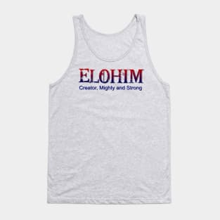 Elohim,Hebrew word for God Tank Top